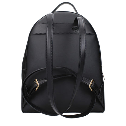 Michael Kors svarta läderryggsäckar