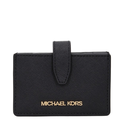 Michael Kors svarta läderkorthållare