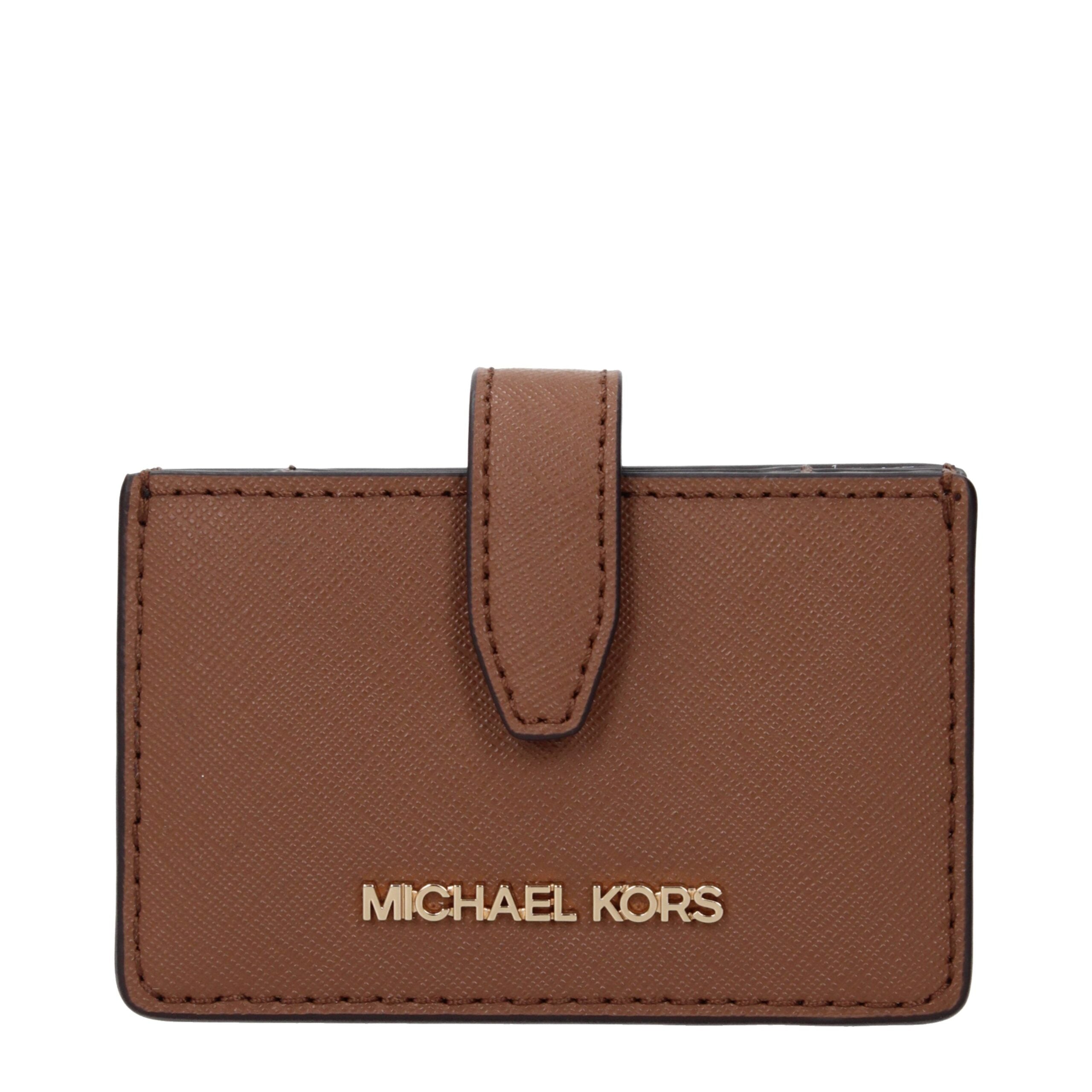 Michael Kors korthållare i brunt läder