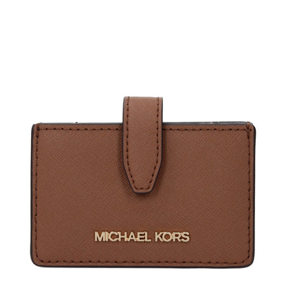 Michael Kors korthållare i brunt läder