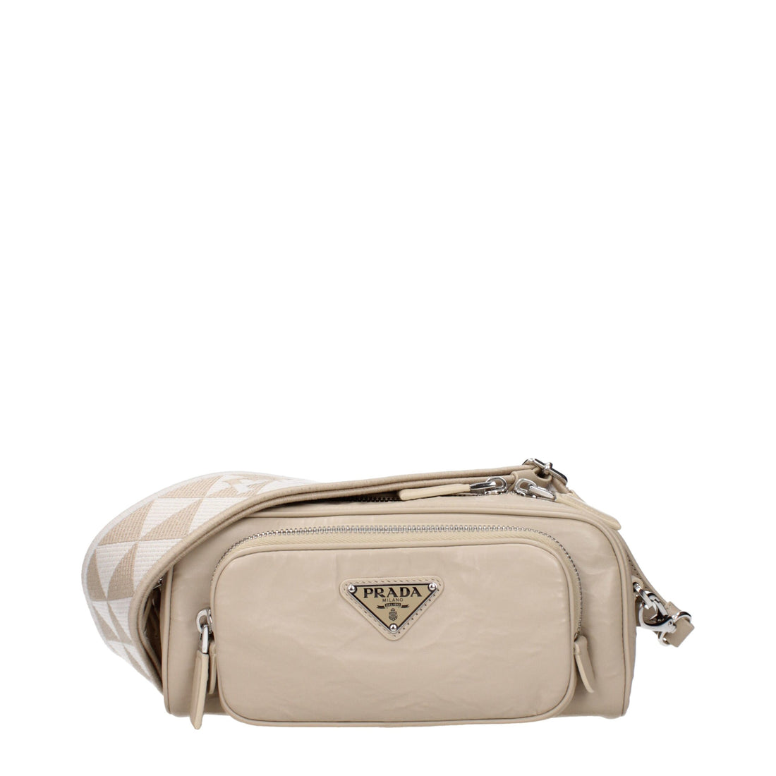 Prada Beige Läder Axelväskor