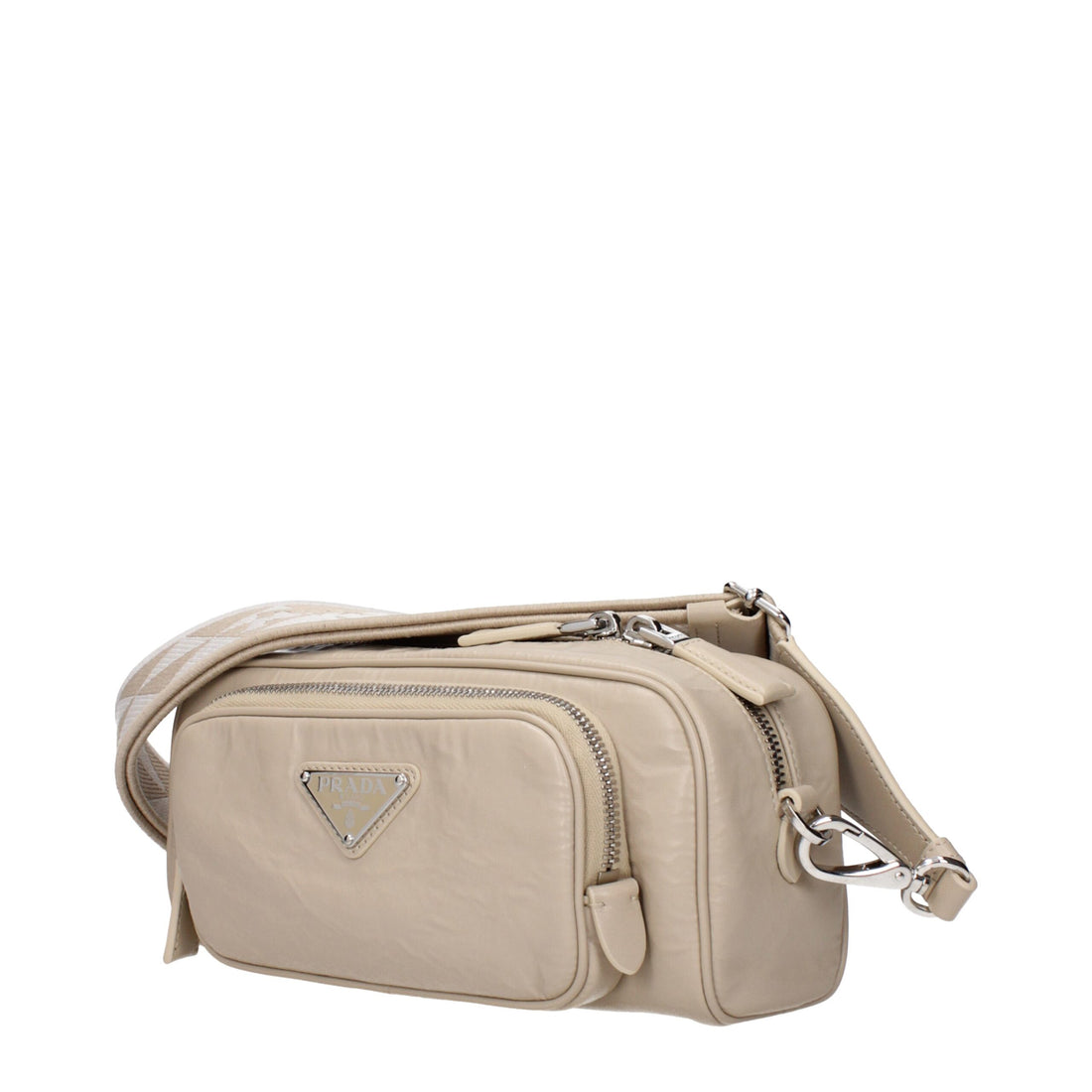 Prada Beige Läder Axelväskor