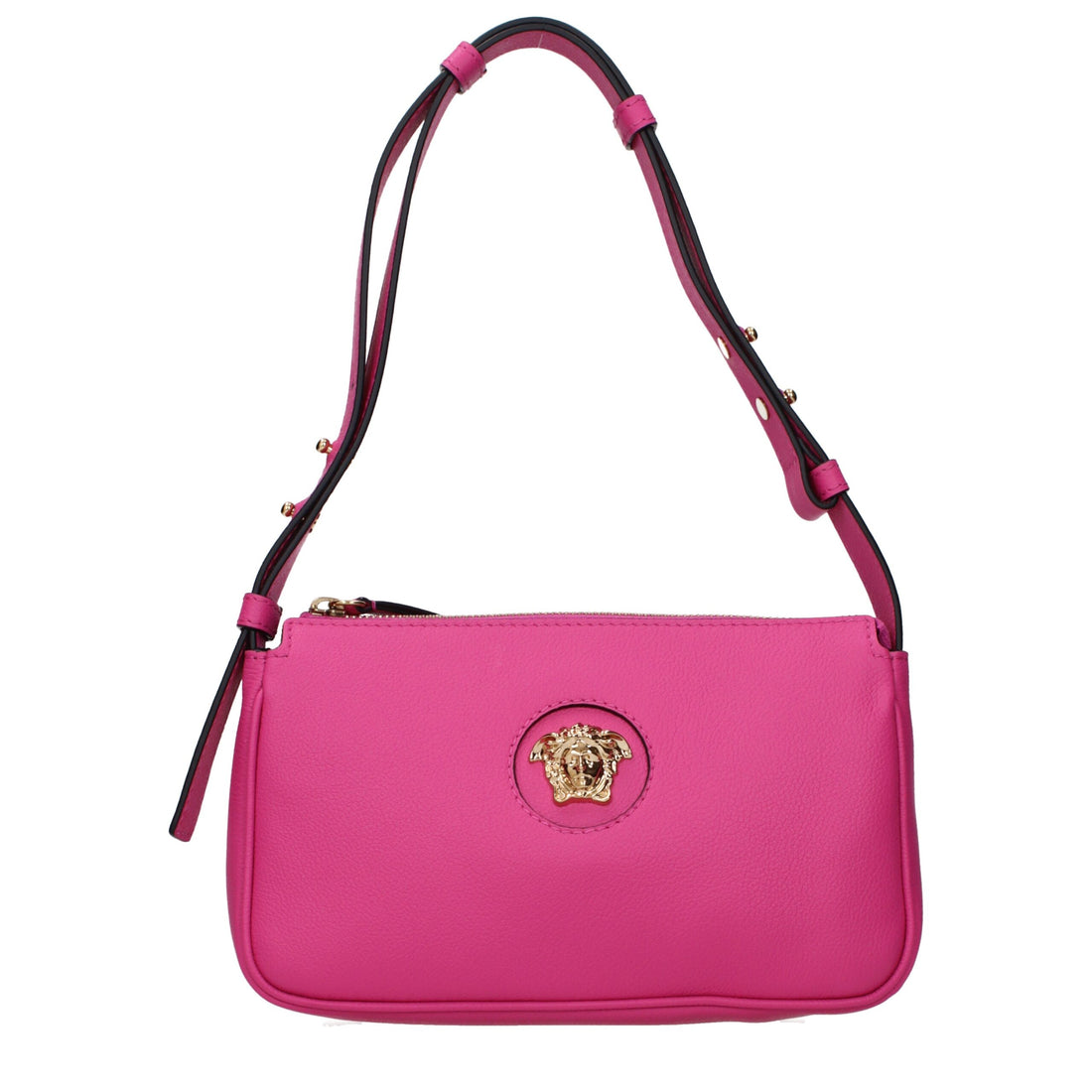Versace Rosa Läderväskor i Axelrem
