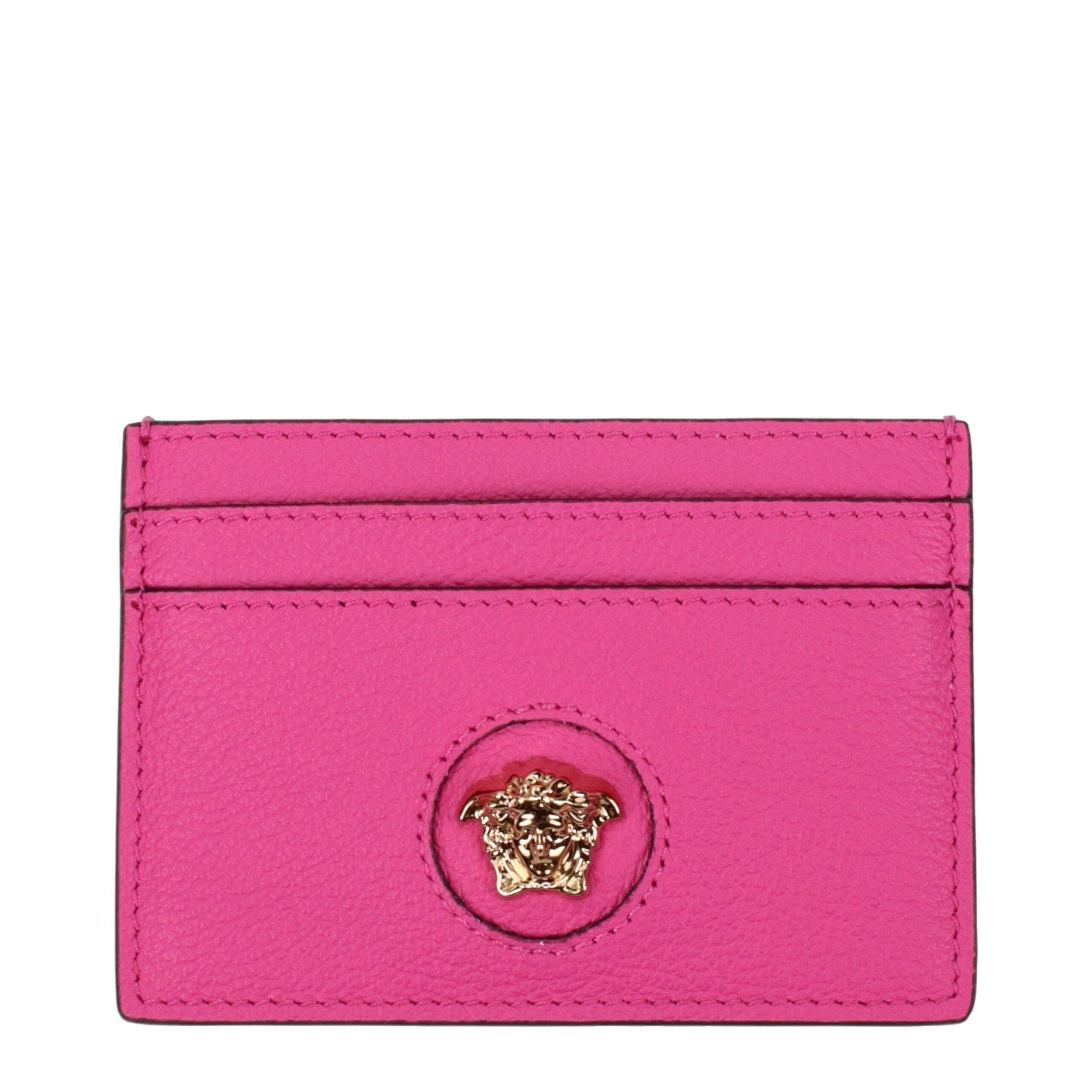 Versace Rosa Läderkorthållare