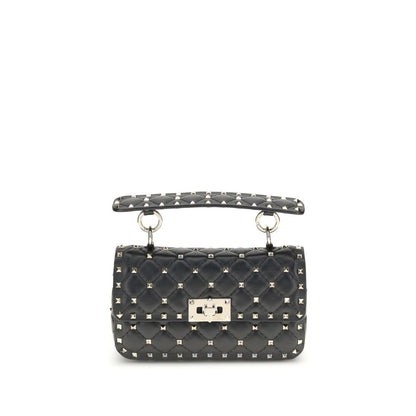 Valentino Garavani liten Rockstud-väska i läder med spikes