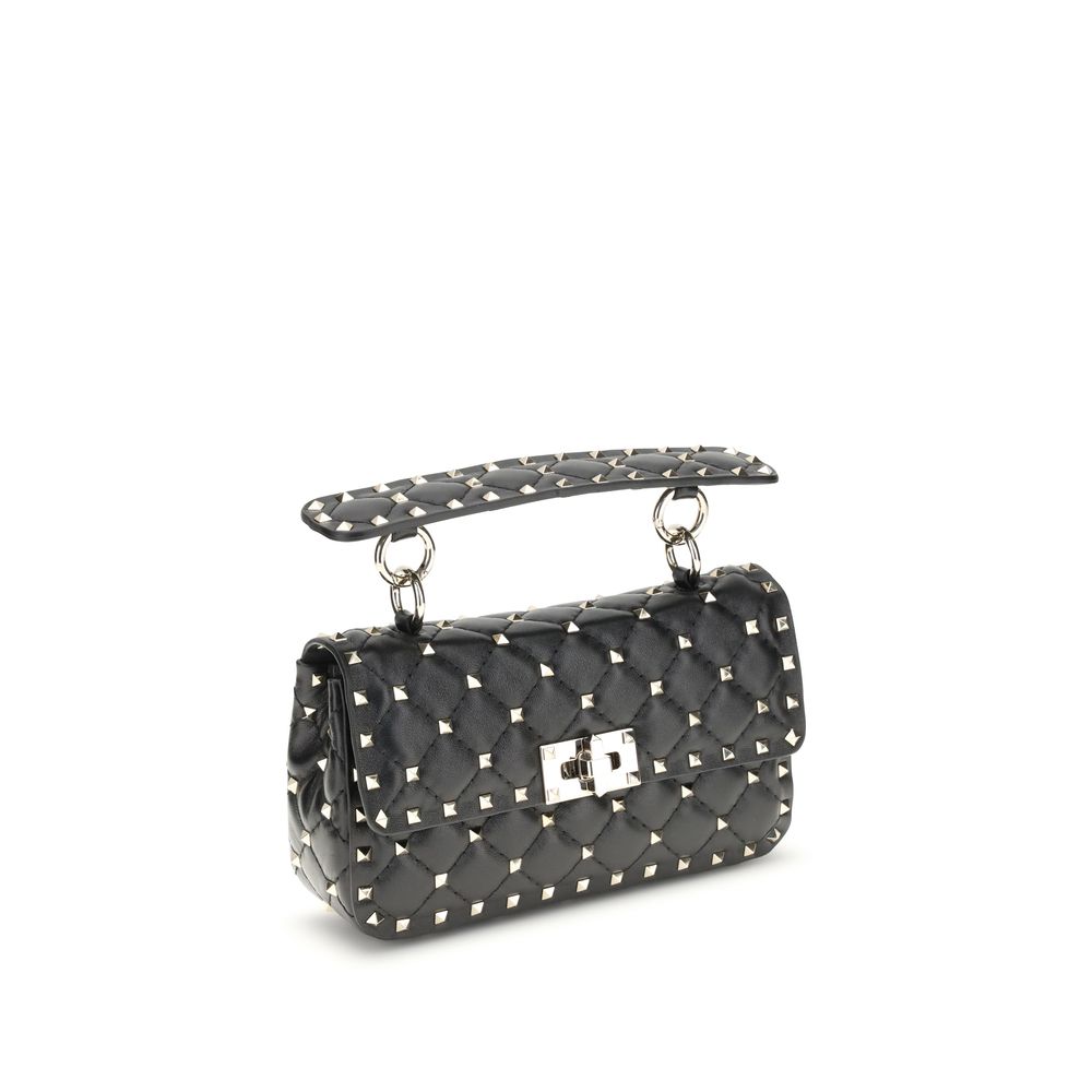 Valentino Garavani liten Rockstud-väska i läder med spikes