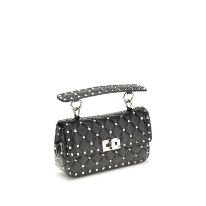 Valentino Garavani liten Rockstud-väska i läder med spikes