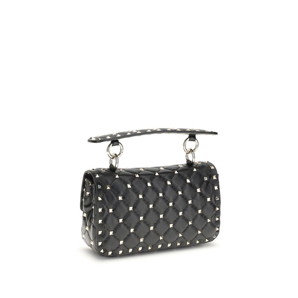 Valentino Garavani liten Rockstud-väska i läder med spikes