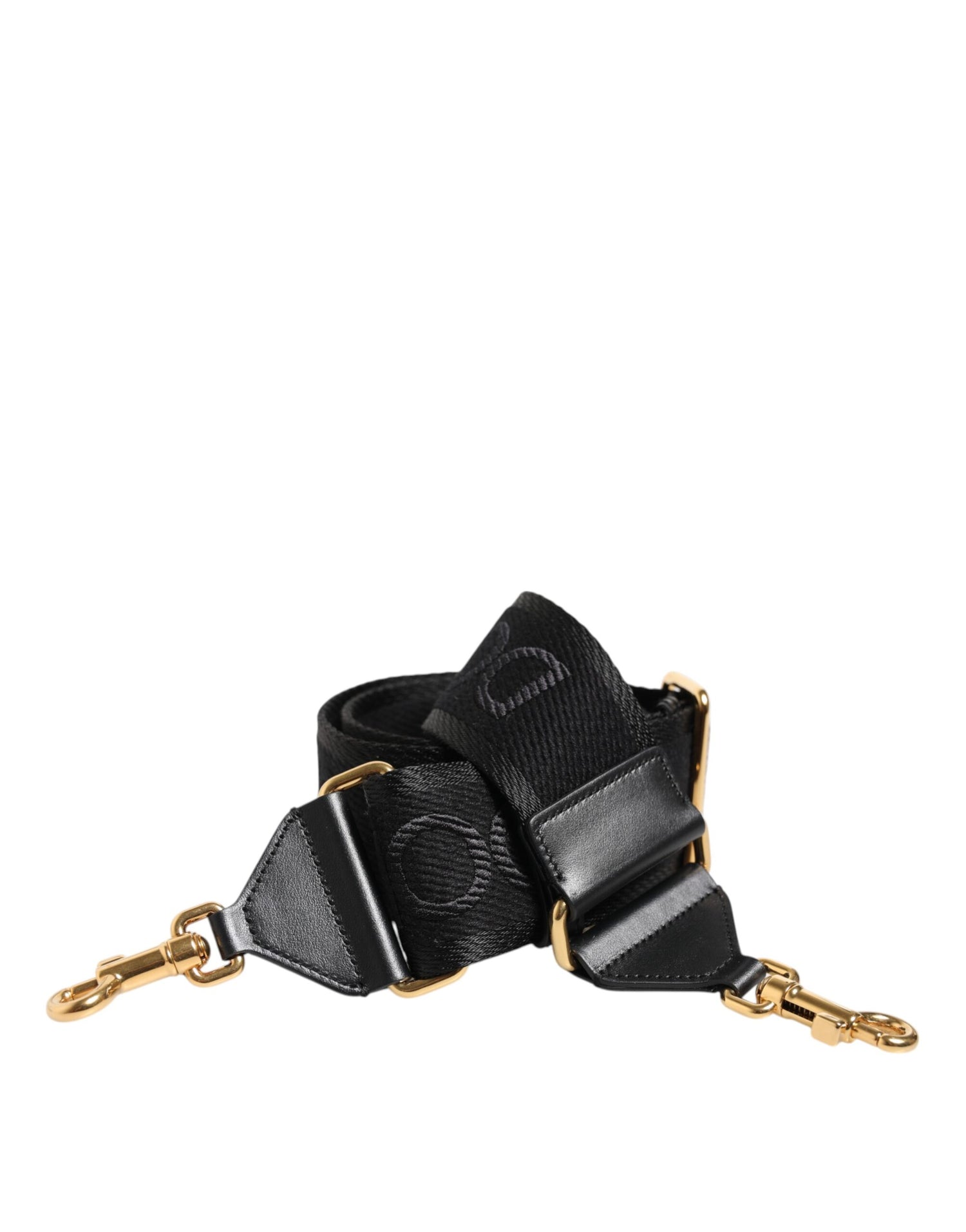 Dolce &amp;amp; Gabbana svart enfärgad viskosväska med axelrem