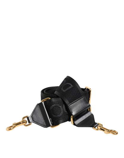 Dolce &amp;amp; Gabbana svart enfärgad viskosväska med axelrem