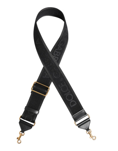 Dolce &amp;amp; Gabbana svart enfärgad viskosväska med axelrem