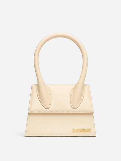 Jacquemus Le Chiquito Moyen elfenbensväska