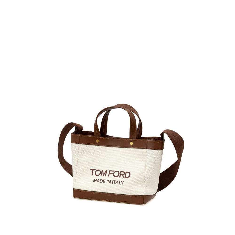 Tom Ford Beige Bomullsväska