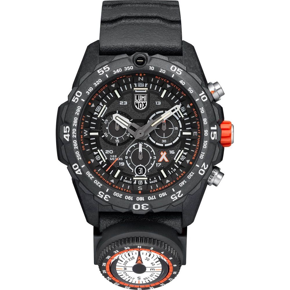Luminox svart gummiklocka