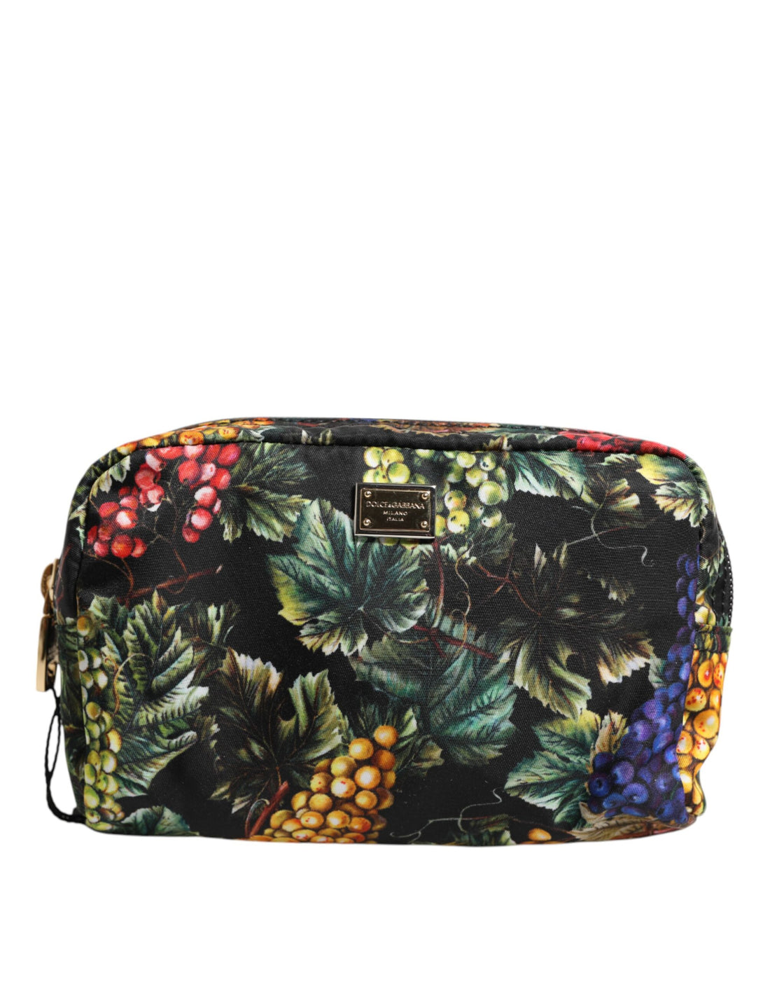 Dolce &amp;amp; Gabbana flerfärgad druvmönstrad kuvertväska med logotypplakett