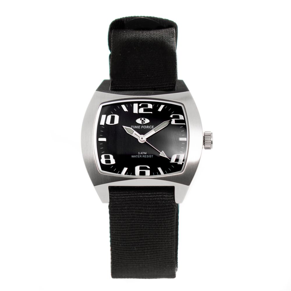 Time Force svart nylonklocka