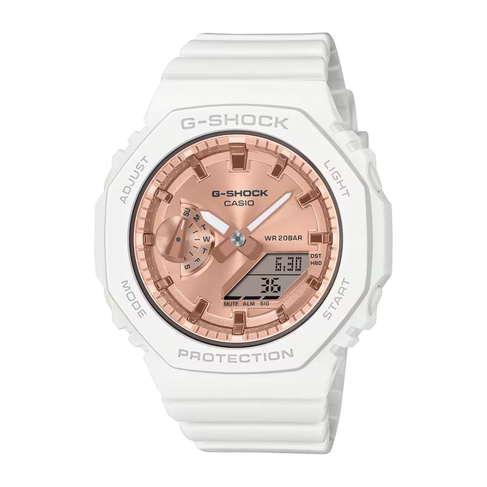 Casio vit hartsklocka