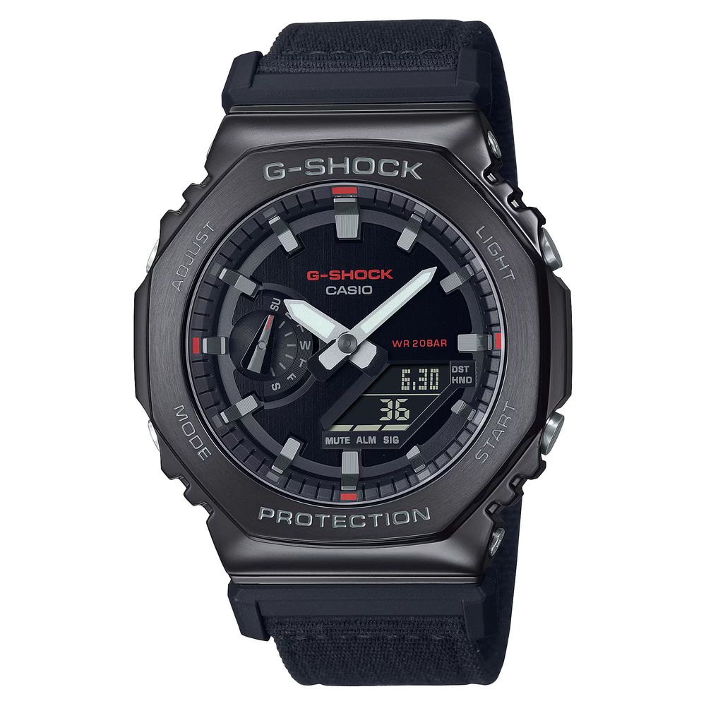 Casio svart tygklocka