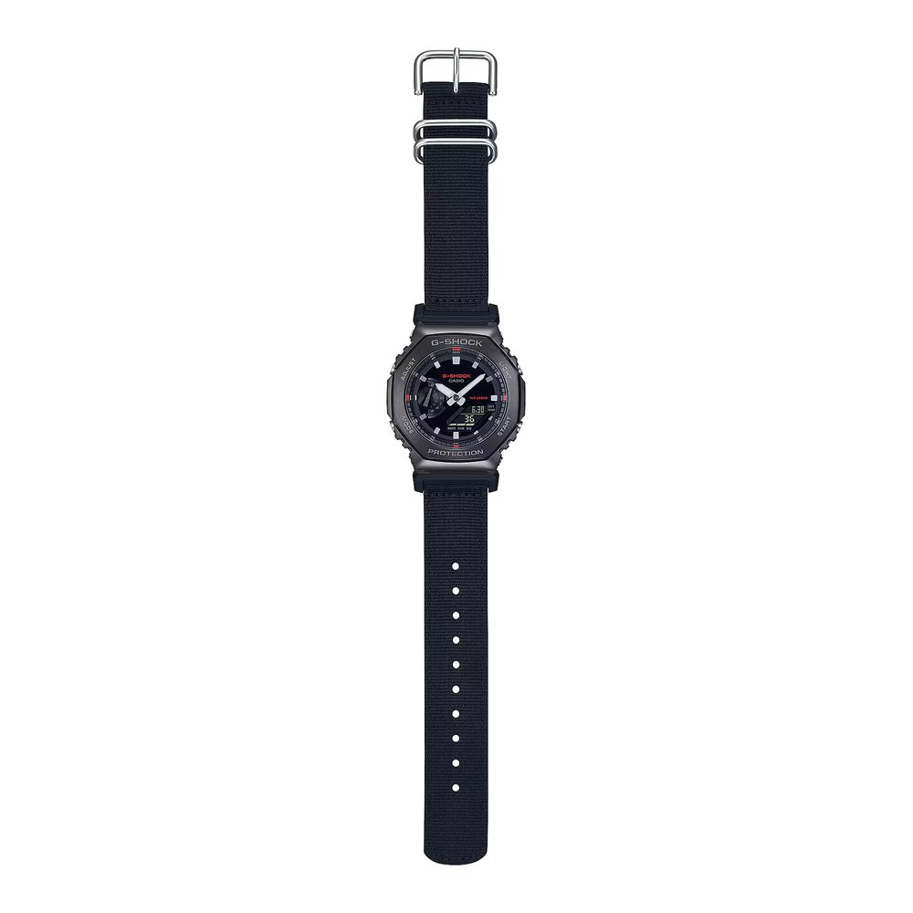 Casio svart tygklocka