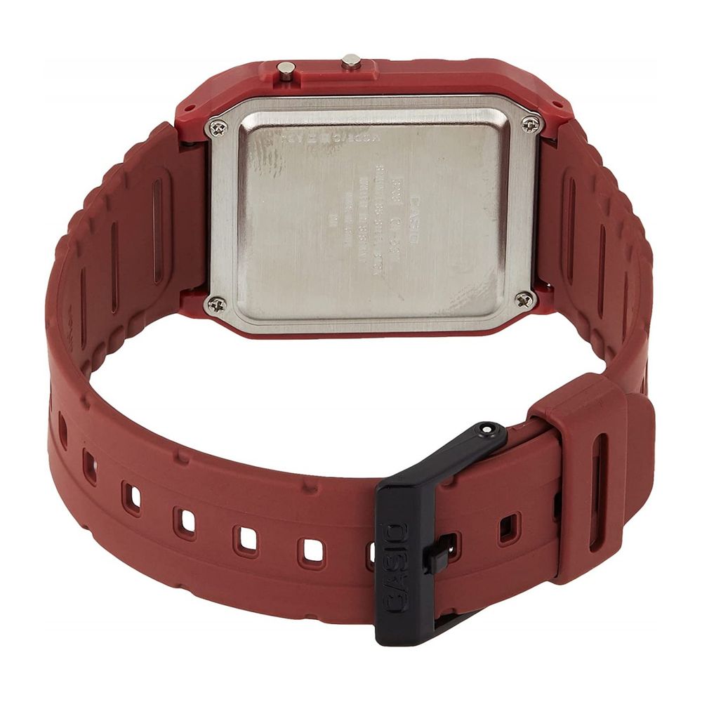Casio röd hartsklocka