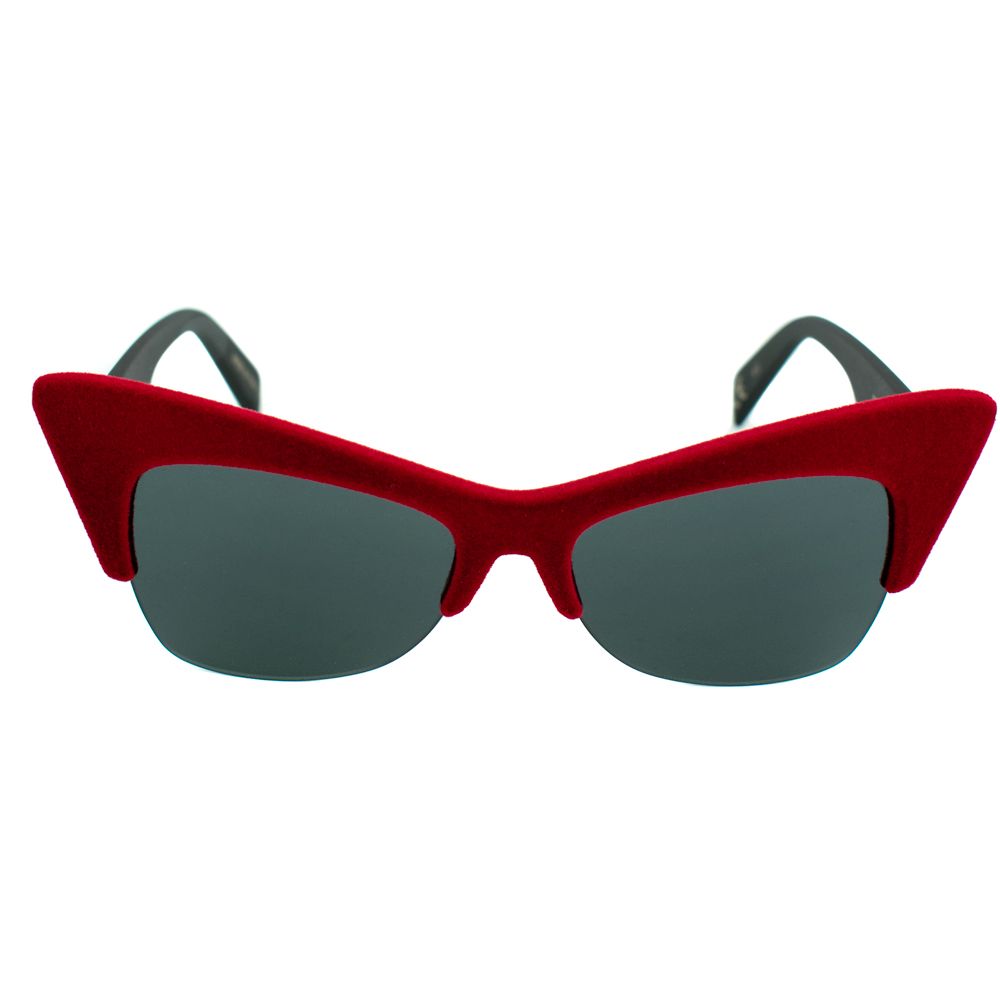 Italia Independent röda acetatsolglasögon