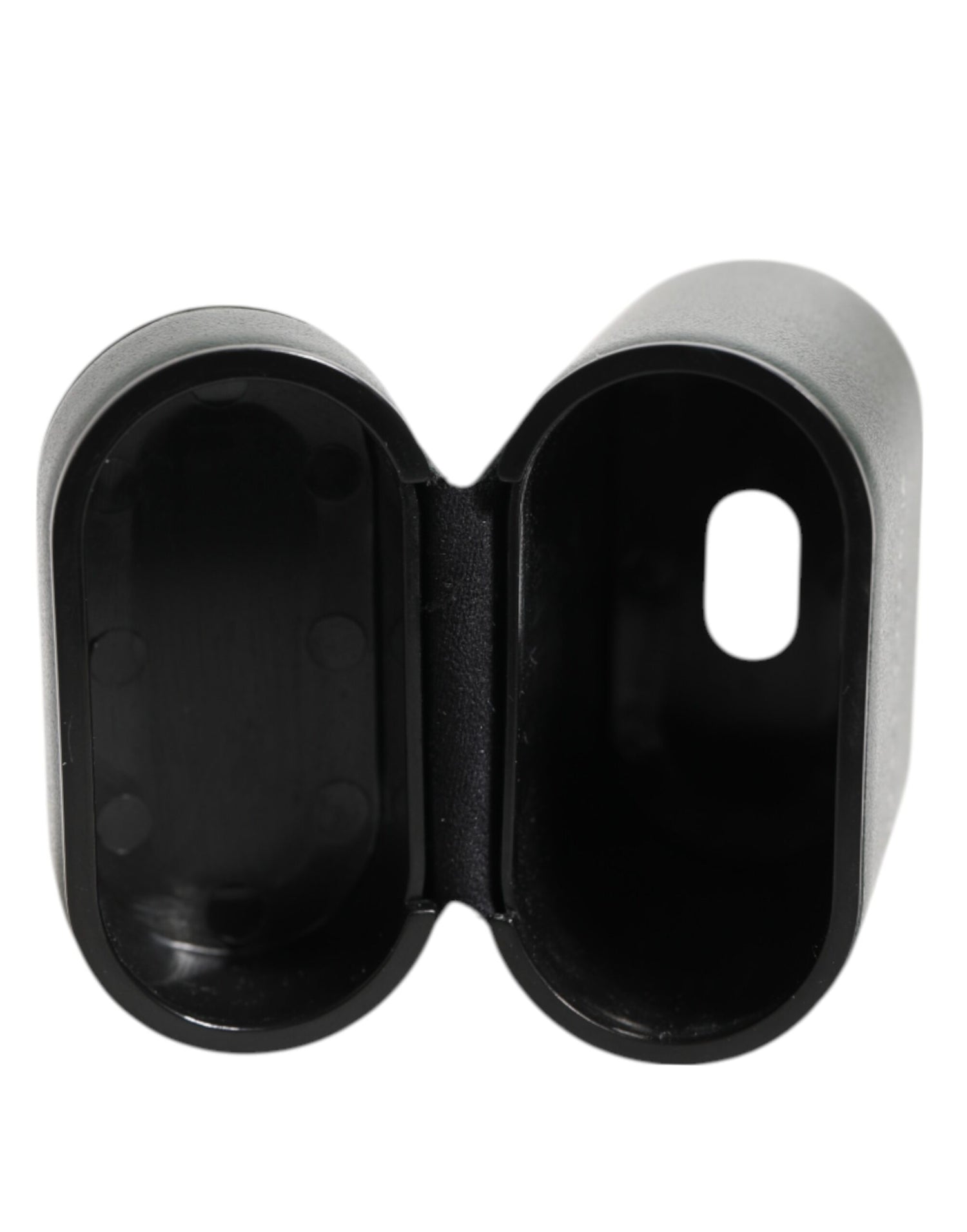 Dolce &amp;amp; Gabbana Svart Läderfodral med Logotyptryck och Flipfodral till Herr Airpods