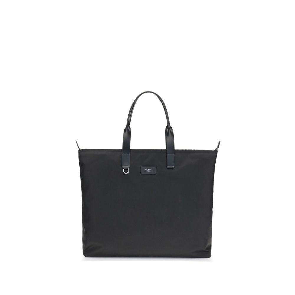 Dolce &amp;amp; Gabbana tygväska med krokodiltryck