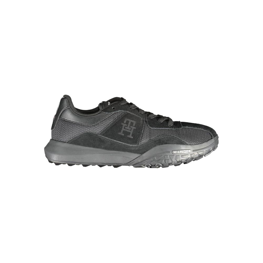Tommy Hilfiger svarta polyestersneakers