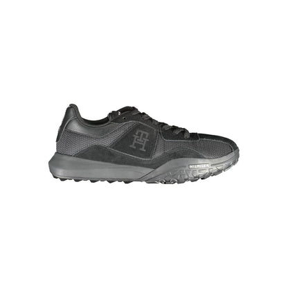Tommy Hilfiger svarta polyestersneakers