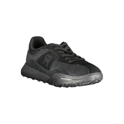 Tommy Hilfiger svarta polyestersneakers