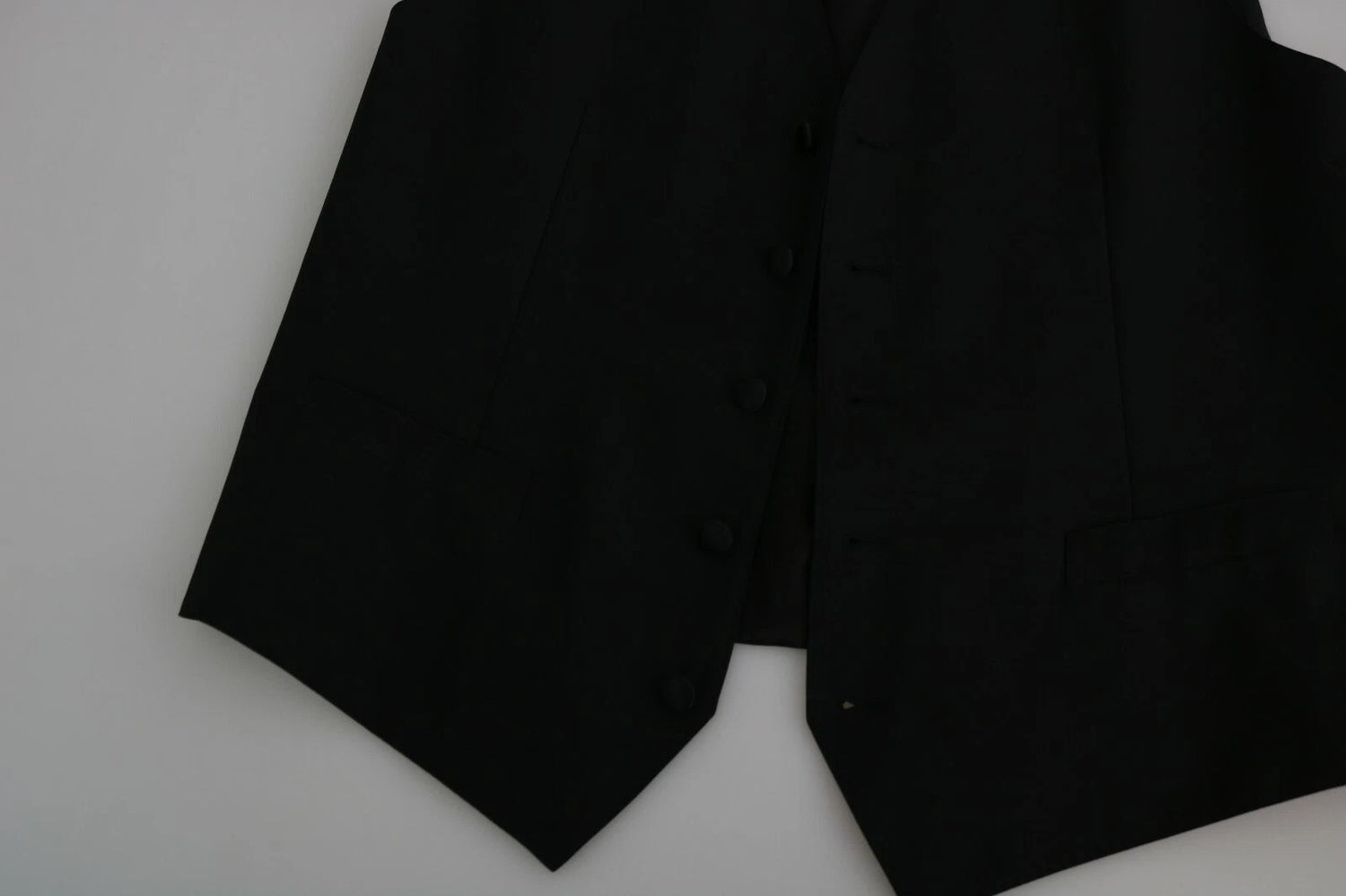 Dolce &amp;amp; Gabbana svart ullväst för män