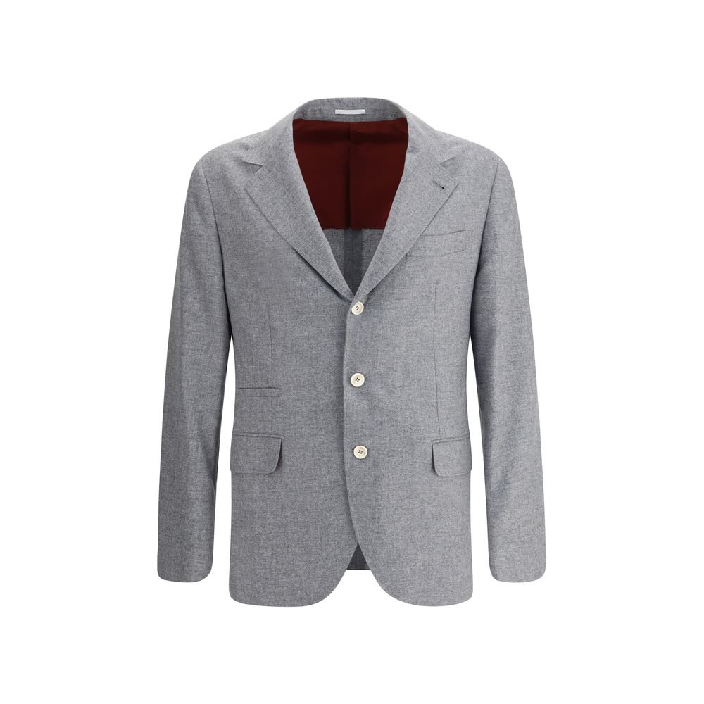 Brunello Cucinelli Flanellkavaj i kashmir och siden