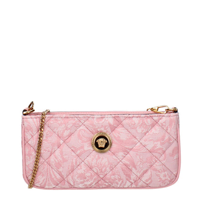 Versace Rosa Tyg Axelväskor