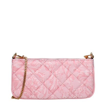 Versace Rosa Tyg Axelväskor