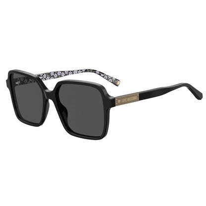 Love Moschino svarta acetatsolglasögon