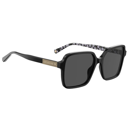 Love Moschino svarta acetatsolglasögon