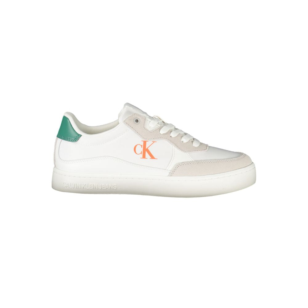 Calvin Klein Vita Läder Herr Sneaker