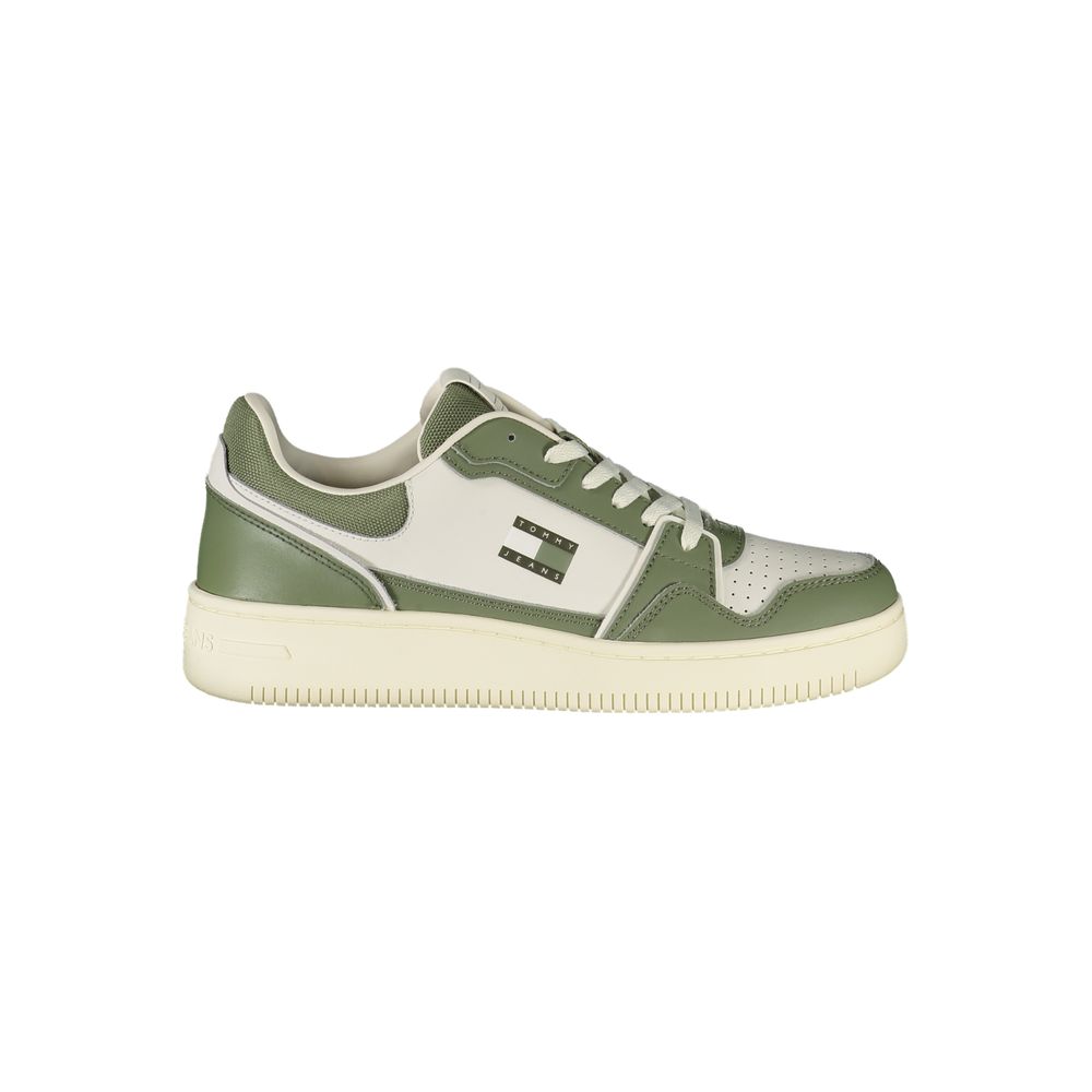 Tommy Hilfiger Grön Läder Herr Sneaker
