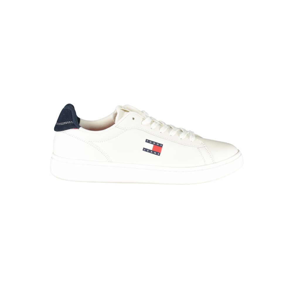Tommy Hilfiger Vita Läder Herr Sneaker
