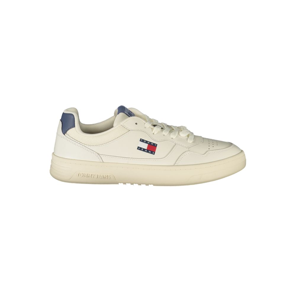 Tommy Hilfiger Vita Läder Herr Sneaker