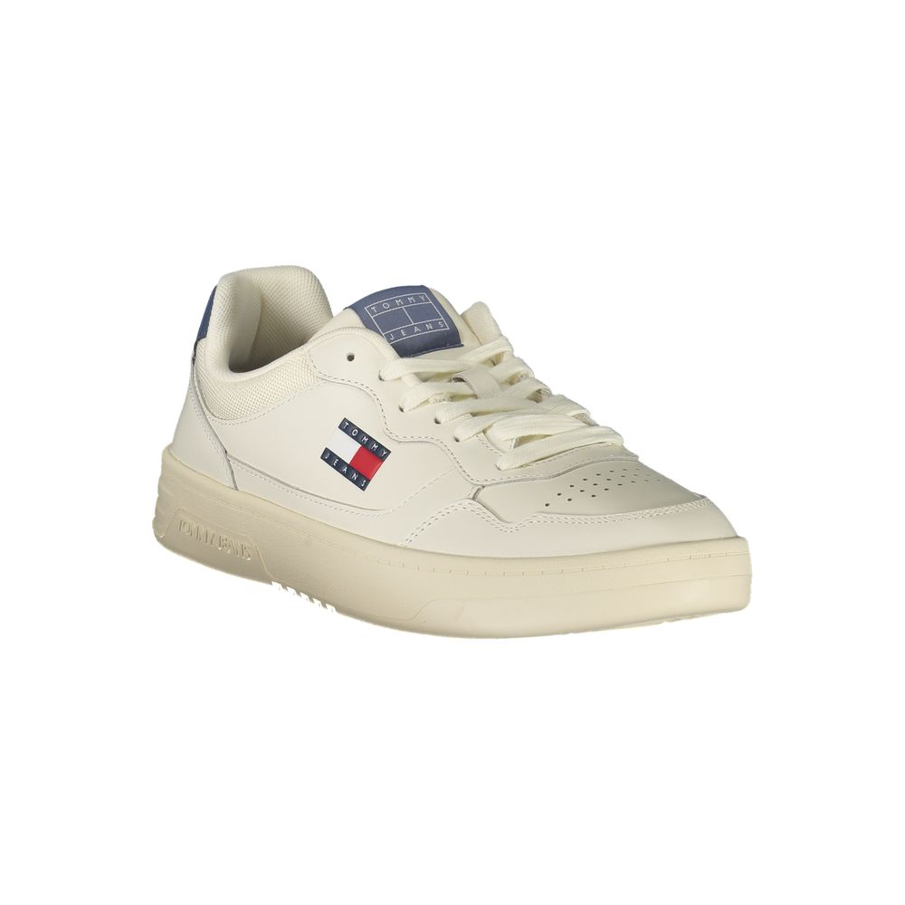Tommy Hilfiger Vita Läder Herr Sneaker