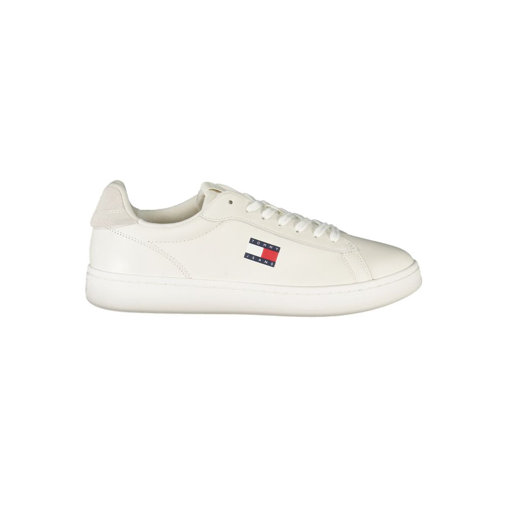 Tommy Hilfiger Vita Läder Herr Sneaker