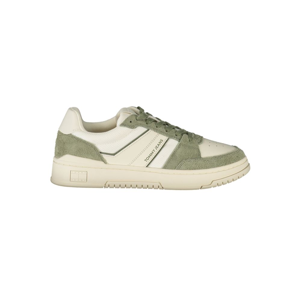 Tommy Hilfiger Vita Läder Herr Sneaker