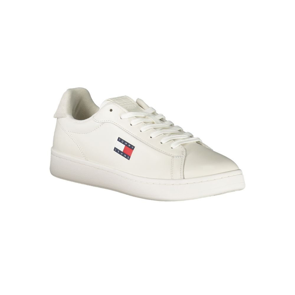 Tommy Hilfiger Vita Läder Herr Sneaker