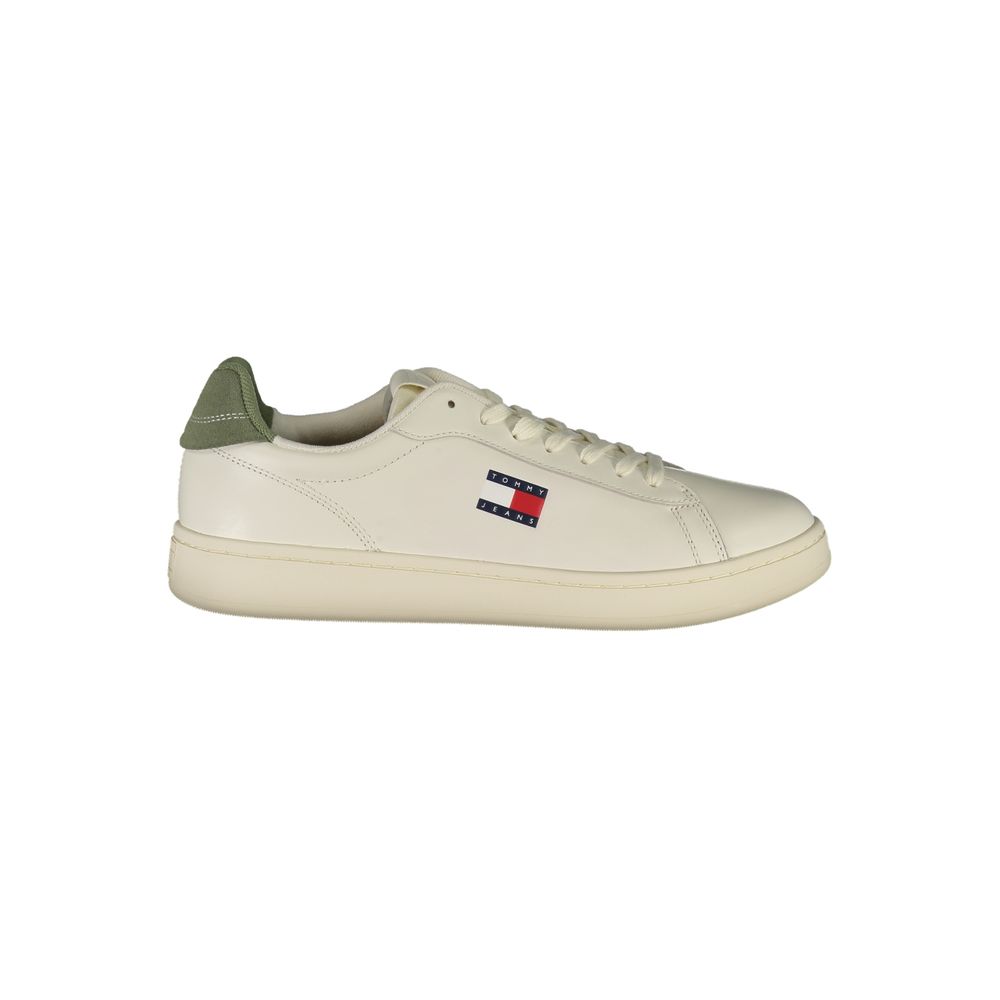Tommy Hilfiger Vita Läder Herr Sneaker