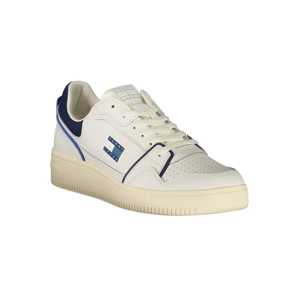 Tommy Hilfiger Vita Läder Herr Sneaker