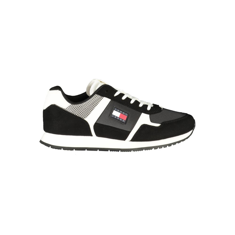 Tommy Hilfiger Svart Polyester Herr Sneaker