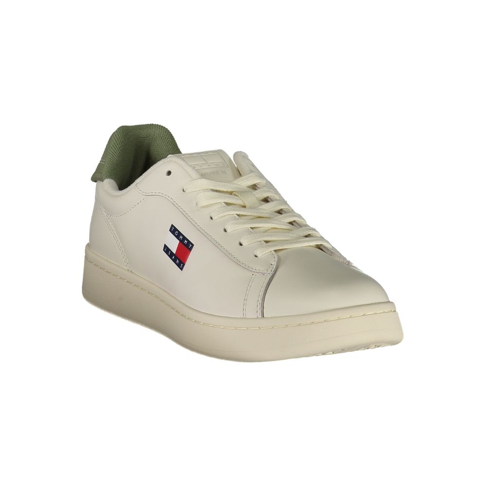 Tommy Hilfiger Vita Läder Herr Sneaker