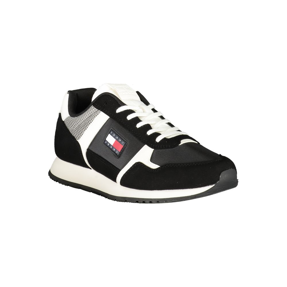 Tommy Hilfiger Svart Polyester Herr Sneaker