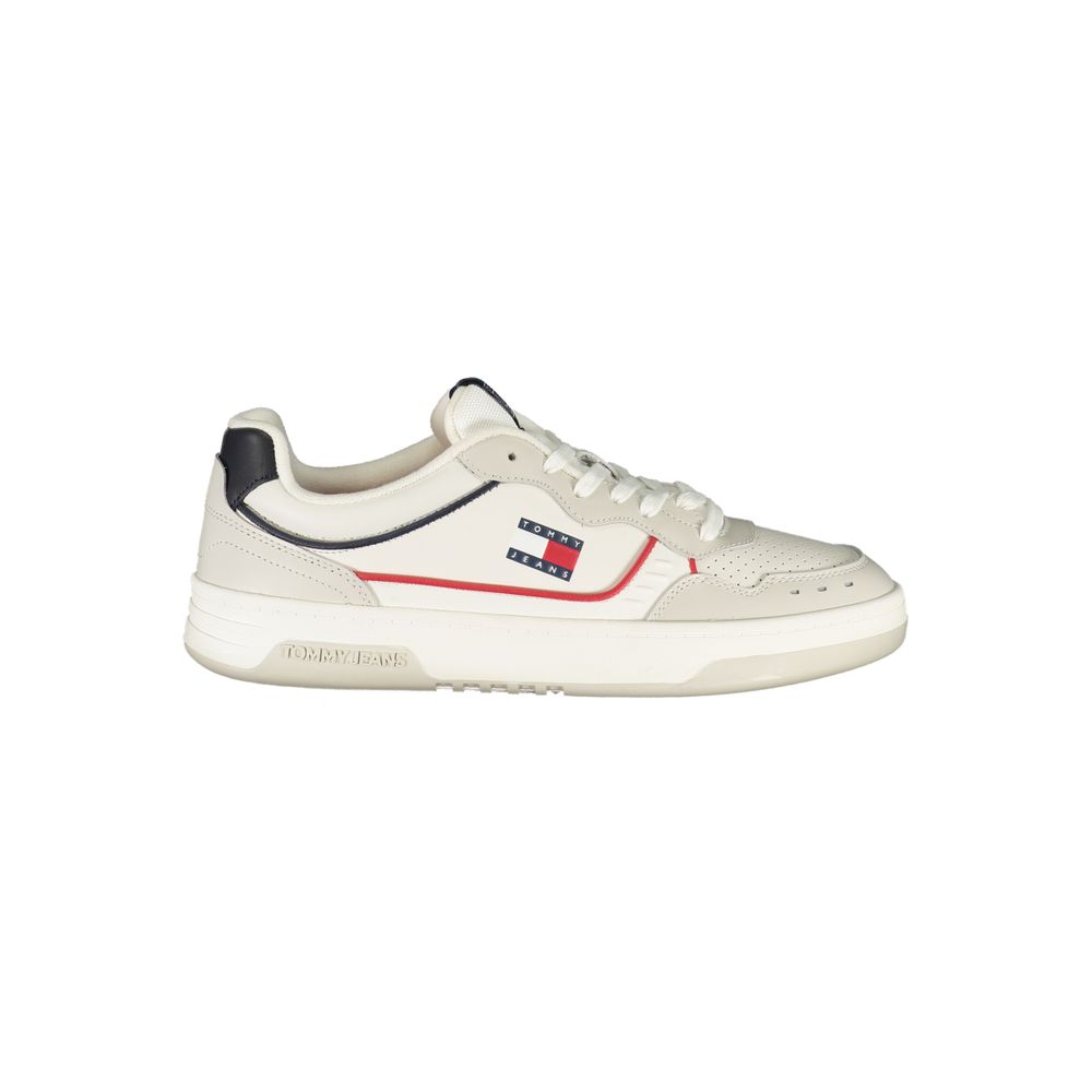 Tommy Hilfiger Vita Läder Herr Sneaker